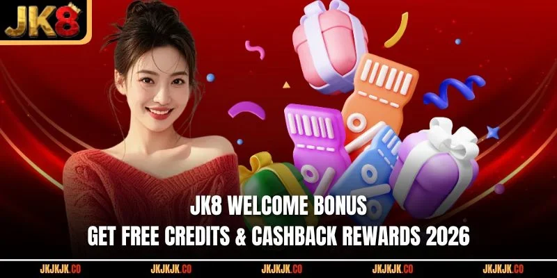 JK8 welcome bonus, free credits and cashback rewards Malaysia