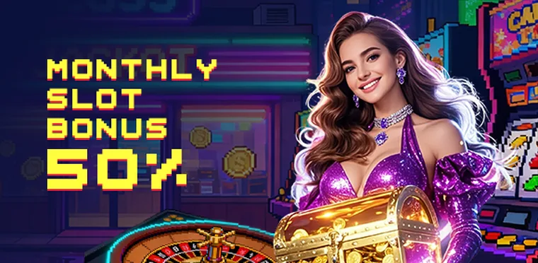 EG33 Monthly Slots Bonus 50%